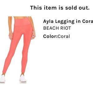 NWT BEACH RIOT Leggings